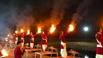 Ganga Aarti at Triveni Ghat