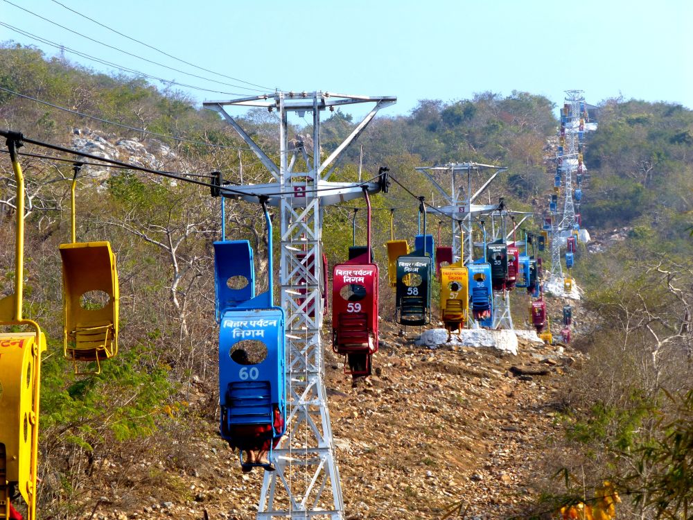 Rajgir Ropeway (Chairlift to Shanti Stupa)