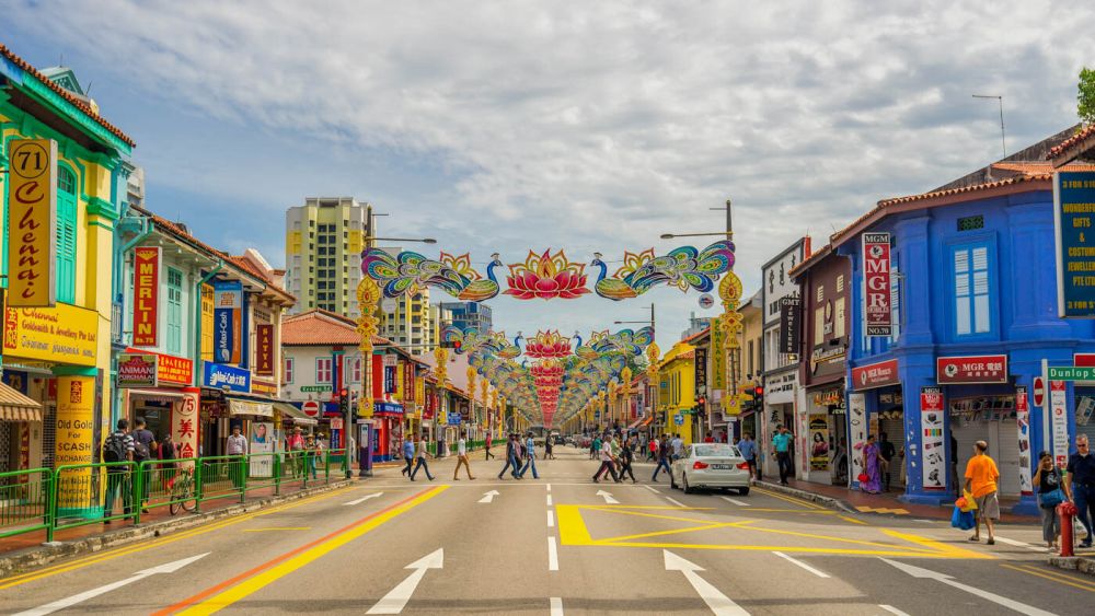 Campbell Lane and Serangoon Road (main streets of Little India)