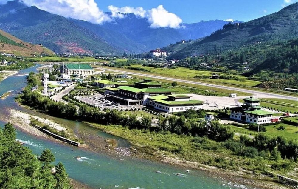 Paro Airport Birds Eye view Point