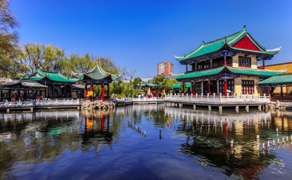 Green Lake Park (Cuihu Park) (Kunming) Tourist Map