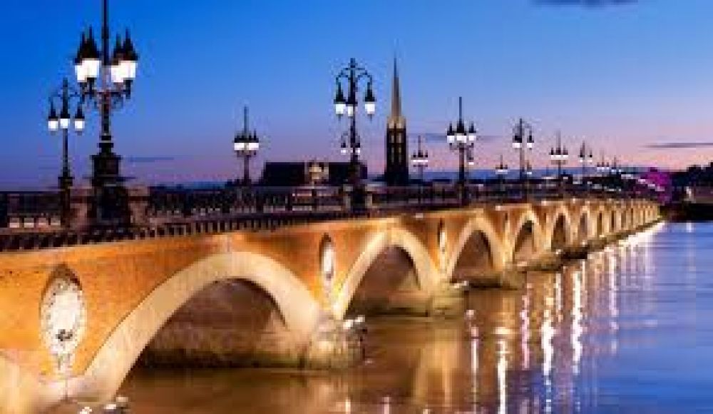 The Garonne River and Pont de Pierre